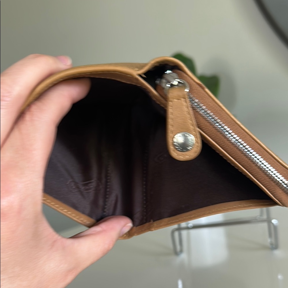 RARE Vintage Coach No. 6698 Zip Credit Card Compact Wallet in Camel - Picture 4 of 5